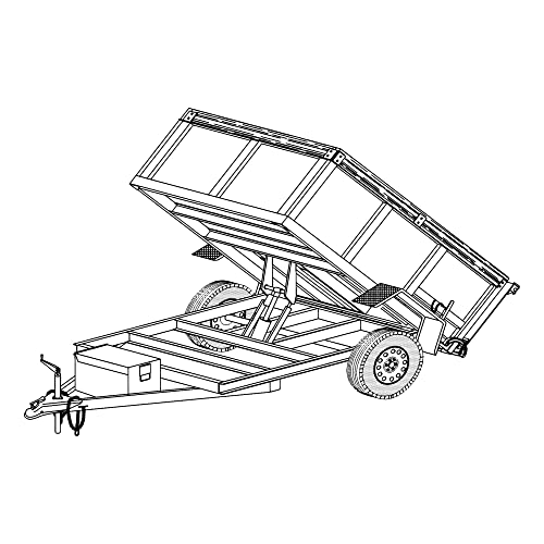 The Trailer Parts Outlet - Hydraulic Dump Trailer Blueprints 8' x 5' - Model AD08 - 12 How-to Steps