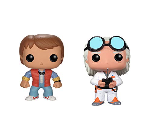 Funko Back to The Future Pop! Movie Doc Emmet Brown Marty McFly Vinyl Collectors Set