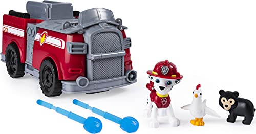 Paw Patrol, Marshalls Ride N Rescue, Transforming 2-in-1 Playset Fire Truck, for Kids Aged 3 Up
