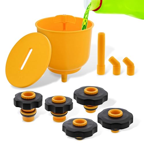 ABN Coolant Funnel Kit Radiator Spill Free Funnel Auto Coolant Flush Kit No Spill Funnel Radiator Funnel Fill Kit