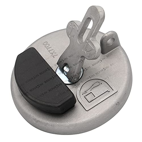 7X7700 Locking Fuel Cap For Caterpillar CAT Excavator 515 525B 525C 535B 535C M312 M313 M315 E320B E312C E314C E313C E321D Dozer D3C D6R D5C D6D D6K D7G Loader 931B 950 966 Gray