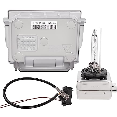 89034934 4L0907391 4L0907391A Xenon HID Headlight Ballast with Igniter and D1S Bulb - Compatible with Jeep Grand Cherokee, Buick Enclave, Audi Q7, BMW 1-Series, GMC Acadia, VW Passat