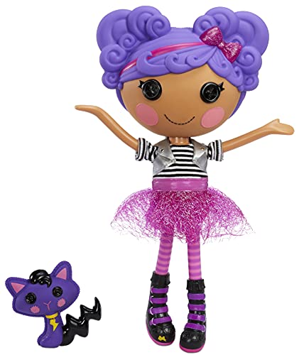Lalaloopsy Doll- Storm E. Sky and Cool Cat, 13" Rocker Musician Doll with Purple Hair, Pink/Black Outfit Accessories, Reusable House Playset- Gifts for Kids, Toys for Girls Ages 3 4 5+ to 103 Years