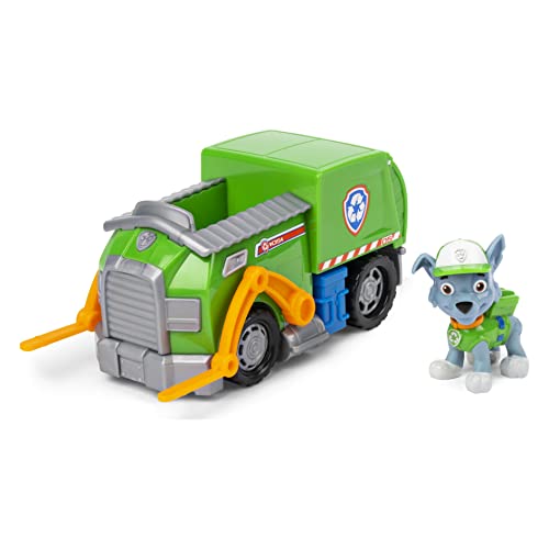 PAW PATROL, Recycling Vehicle with Rocky Figure Basic Vehicle/Basic Vehicle, Toy Car, from 3 Years