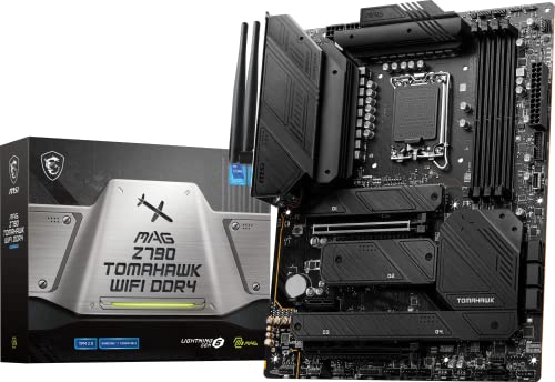 MSI MAG Z790 Tomahawk WiFi DDR4 Gaming Motherboard Supports 12th/13th Gen Intel Processors, LGA 1700, DDR4, PCIe 5.0, M.2, 2.5Gbps LAN, USB 3.2 Gen2, Wi-Fi 6E, ATX