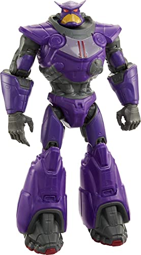 Mattel Disney Pixar Lightyear Large Scale Zurg Action Figure, 13.75 in Tall Authentic Movie Toy 11 Movable Joints, Collectible Gift for Kids 4 Years Up