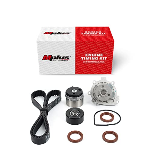 MPLUS Timing Belt Kit w/Water Pump Fit 2012-2014 for Chevrolet Cruze, 2009-2013 for Chevrolet Sonic, 2008-2009 for Saturn Astra 1.8L L4 and more
