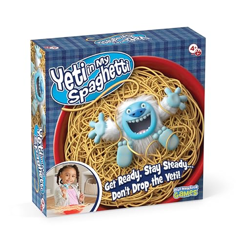 Yeti in My Spaghetti Board Game Kids Games, Family Game, Multi-Player, Board Games for Family Night, Preschool Toys, Hand-Eye-Coordination Game, Dont Drop Yeti, Ages 4+
