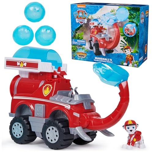 PAW Patrol Jungle Pups, Marshall Elephant Firetruck with Projectile Launcher, Toy Truck with Action Figure, Kids Toys for Boys Girls Ages 3 and Up