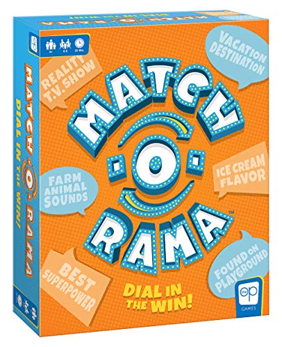 USAOPOLY Match-O-Rama Family Board Game Press-Your-Luck Matching Game Fun for All Ages Fast Paced Party Game