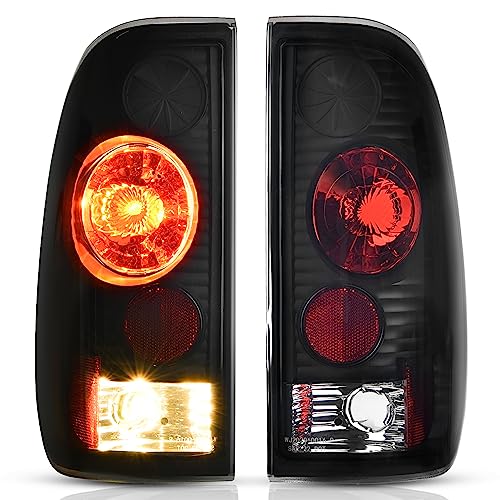 DWVO Tail Light Assembly Compatible with 1997 1998 1999 2000 2001 2002 2003 Ford F150 99-07 Ford F-250 F-350 Super Duty Pickup Truck Taillights Replacement Tail Lamp Does Not Fit Supercrew Models
