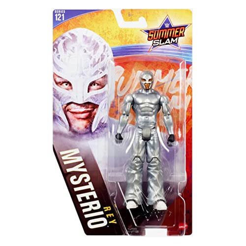 WWE Mattel Rey Mysterio Action Figure Series 121 Action Figure Posable 6 in Collectible for Ages 6 Years Old and Up,Multi