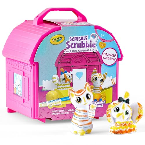 Crayola Scribble Scrubbie Pets, Backyard Playset, Toys For Girls Boys, Gifts For Kids, Ages 3+