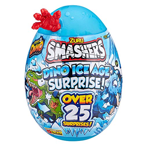 Smashers Dino Ice Age Pterodactyl Series 3 by ZURU Surprise Egg with Over 20 Surprises! - Slime, Dinosaur Toy, Collectibles, Toys for Boys and Kids Pterodactyl