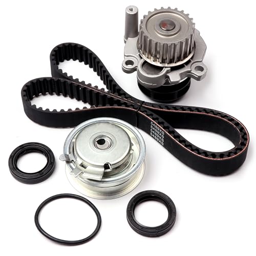 Timing Belt Kit including timing Belt water pump with gasket tensioner bearing etc,OCPTY Compatible for 1999-2006 for Volkswagen for Golf 1999-2005 for VW for Jetta