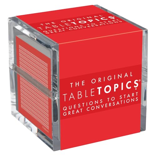 TableTopics - The Original - Conversation Starter Cards - 135 Questions to Break the Ice Build Connection with Friends, Family, Workmates at Home, Parties, Meetings