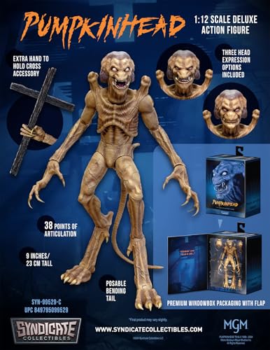 Pumpkinhead 1:12 Scale Movable Action Figure in Scale with 38 Points of Articulation
