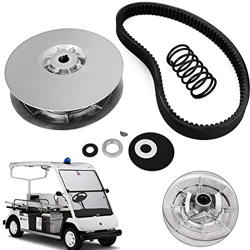 Vevor Bestauto Rear Driven Clutch Kit for Yamaha Gas Golf Cart G2-G22 1985+ Secondary Clutch Driven Kit with Belt JN6-G6201-03 JN6-G6201-04, Silver