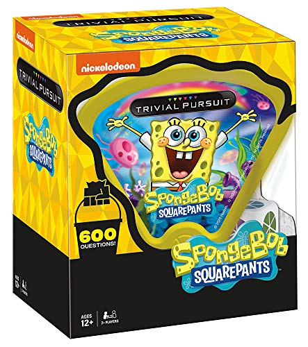 Trivial Pursuit SpongeBob SquarePants Quickplay Edition. Trivia Game Questions from Nickelodeon's SpongeBob SquarePants. 600 Questions Die in Travel Container. Officially Licensed SpongeBob Game