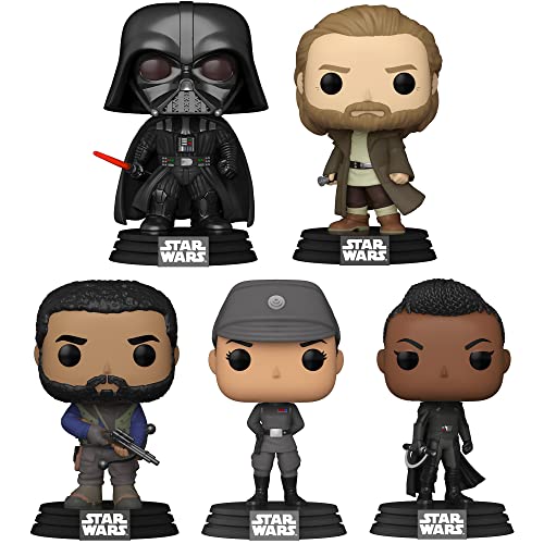Funko POP! Star Wars- OBI-Wan Kenobi Collectors Set: OBI-Wan Kenobi Darth Vader Tala Durith Kawlan Roken and Reva