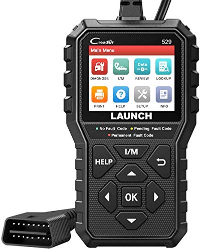 LAUNCH CR529 OBD2 Scanner Diagnostic Tool, Full OBD2 Scanner for Car, Free Lifetime Upd. Check-Egine-Light Code Reader, 5 Yrs. Backup, Clear Codes, One Click I/M, for DIYers with Cars After 1996