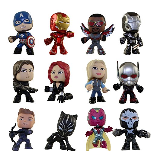 Funko Marvel Captain America 3: Civil War Mystery Minis Vinyl Mini-Figure Display Box - Contains 12 Blind Box Figures