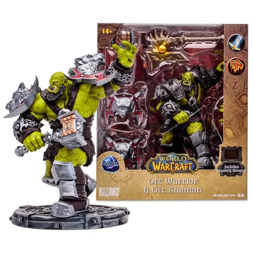 McFarlane Toys - World of Warcraft Orc: Warrior/Shaman Rare 1:12 Scale Posed Figure