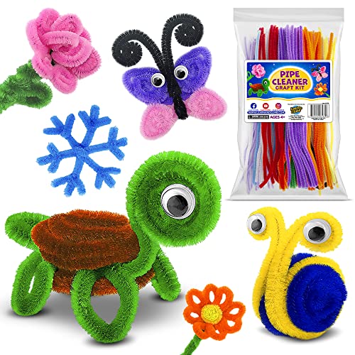 Learn Climb Kids Arts and Crafts Activities - Create 21 Craft Figures, Hours of Crafting. Art Supplies Instructions for Boys Girls Ages 4,5,6,7,8-12