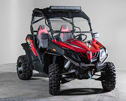 TerraRider Tilting UTV Windshield Compatible with CF Moto ZForce Excludes ZForce 950 and 2023 800 Models - Standard 3/16"