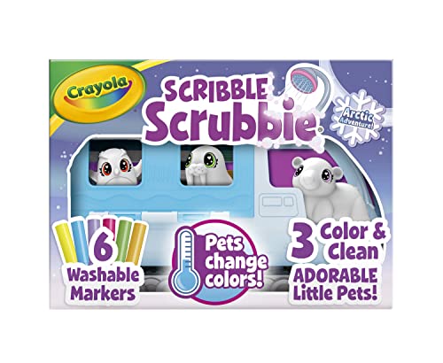 Crayola Scribble Scrubbie Pets Arctic Snow Explorer, Color Wash Creative Toy, Gift for Kids, Age 3, 4, 5, 6