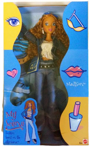 My Scene Madison Doll with Denim Shorts and Leopard Print Top - Includes Bonus CD