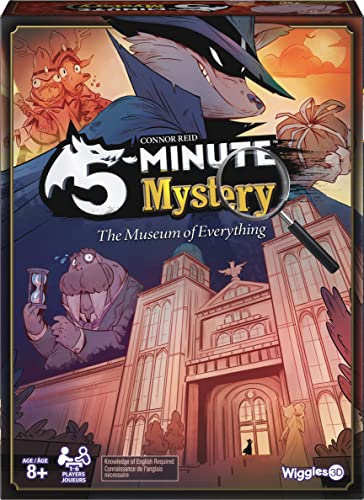 5-Minute Mystery by Wiggles 3D A Real-Time, Co-Operative Mystery Game! Fast-Paced Board Game for Families, Ages 8 up 1-6 Players