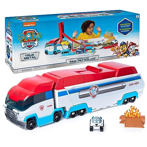 PAW Patrol, LaunchN Haul PAW Patroller, Transforming 2-in-1 Track Set for True Metal Die-Cast Vehicles, Kids Toys for Boys Girls Ages 3 and Up