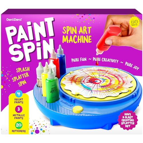 Paint Spin Art Machine Kit for Kids - Arts Crafts for Boys Girls Ages - Easter Art Craft Set Gifts for 6-9 Year Old Boy, Girl- Cool Painting Spinner Toys Kits Sets - Birthday Gift Ideas 6 7 8 9