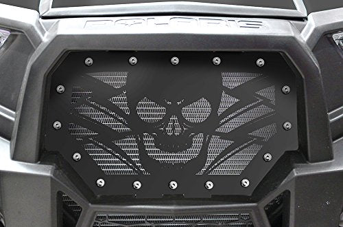 300 Industries Steel Grille Replacement for Polaris RZR 1000 XP S 900 2014-2018 - Single Piece Powder Coated Satin Black - Havoc