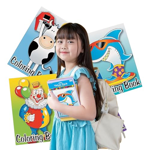 72-pack of Kid's Coloring Books Great Party Favors! Assorted Designs