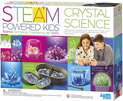4M Deluxe Crystal Growing Combo Steam Science Kit from STEAM Powered Kids, For Boys Girls Ages 10+