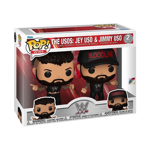 Funko Pop! WWE: 60th Anniversary - The Usos: Jey USO Jimmy USO, 2-Pack