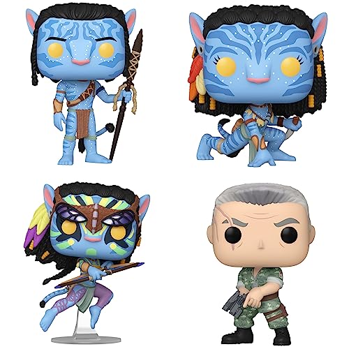 Funko POP! Movies: Avatar Collectors Set - Jake Sully, Neytiri, Neytiri Battle, Miles Quaritch