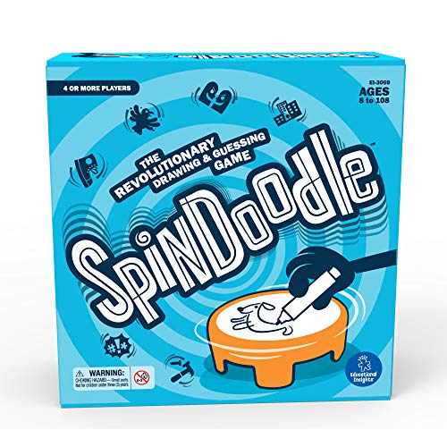 Educational Insights Spindoodle Quick Drawing Board Game - Fun Family Games, Board Games for Adults and Kids Ages 8+, Perfect for Family Parties and Game Night