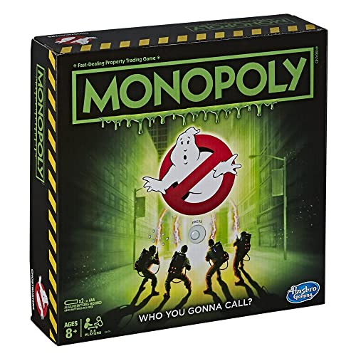 Monopoly Game: Ghostbusters Edition Monopoly Board Game for Kids Ages 8 and Up