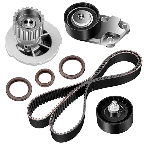 Timing Belt Kit including timing Belt water pump with gasket tensioner bearing etc,OCPTY Compatible for 2004 2005 2006 2007 2008 Chevrolet Aveo/2007 2008 Chevrolet Aveo5