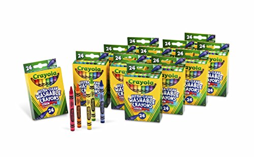Crayola Bulk Ultra Clean Washable Crayons, Back to School Supplies, 12 Packs of 24 Count