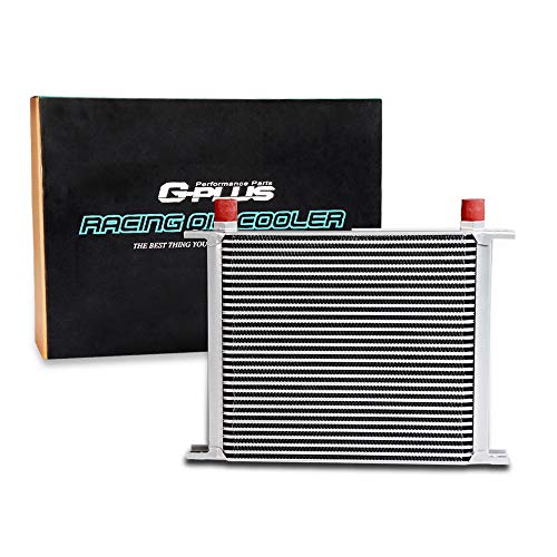 30 Row An-10 Universal Aluminum Engine Transmission Oil Cooler Silver