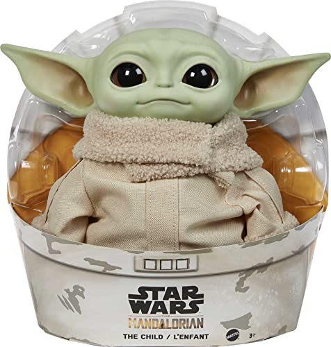 Mattel Star Wars Grogu Plush Toy, 11-inch Character Figure with Soft Body. Inspired by Star Wars The Mandalorian