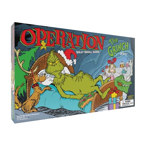 OPERATION: The Grinch Board Game Classic Dr. Seuss Art Custom Funatomy Parts