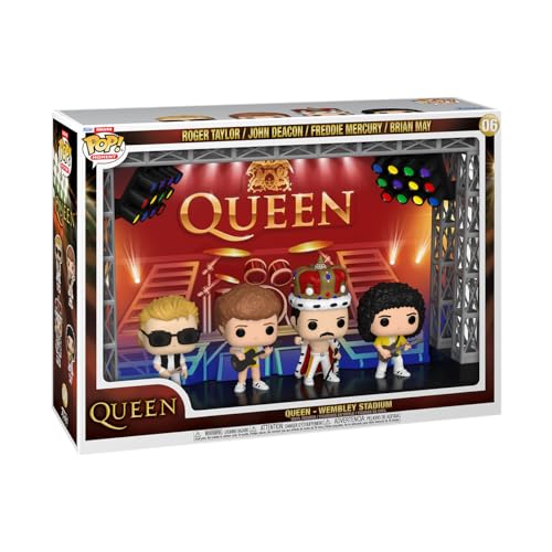 Funko Pop! Moments Deluxe: Queen - Wembley Stadium, Roger Taylor, John Deacon, Freddie Mercury, Brian May