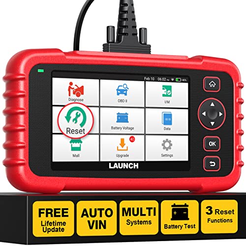 LAUNCH OBD2 Scanner CRP123X Elite, 2025 Lifetime Free WiFi Update scan Tool, FCA SGW, SAS Calibration/Throttle Reset/Oil Reset Diagnostic Scanner, Multi Systems Car Scanner, Battery Test, Auto VIN