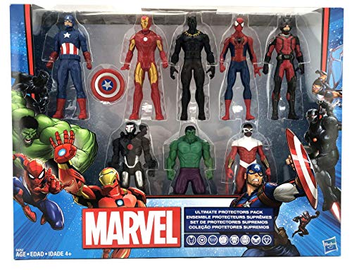 Marvel Avengers Action Figures - Iron Man, Hulk, Black Panther, Captain America, Spider Man, Ant Man, War Machine Falcon! 8