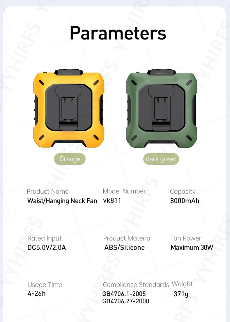 CoolBelt Pro Wearable Waist Fan & Power Bank